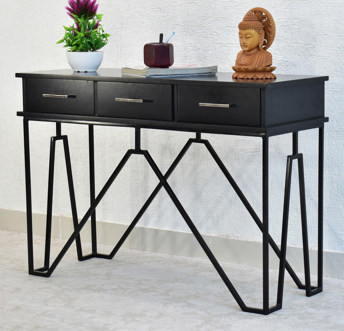 CASINO Console Hall Table-Black